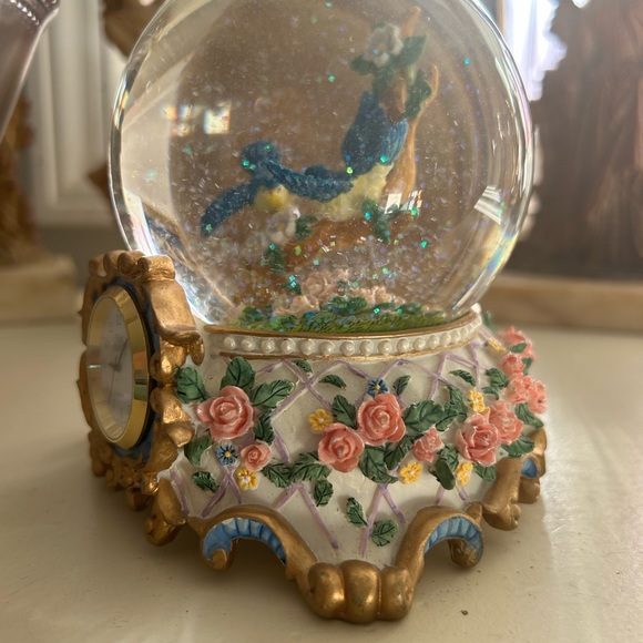Vintage bluebird water globe clock - Picture 6 of 6